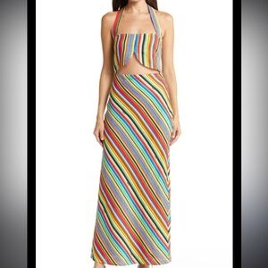 SIMON MILLER LINEN RAINBOW DRESS